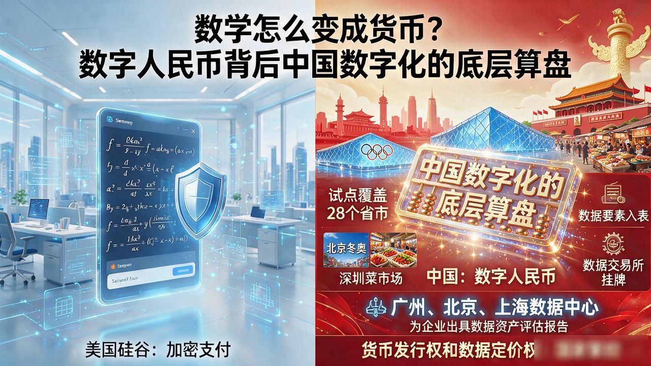 数学怎么变成货币？数字人民币背后中国数字化的底层算盘