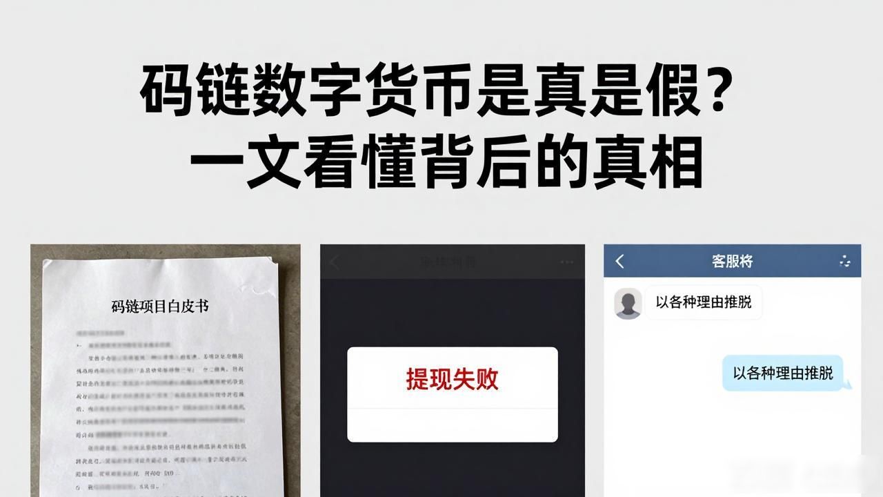 码链数字货币是真是假？一文看懂背后的真相