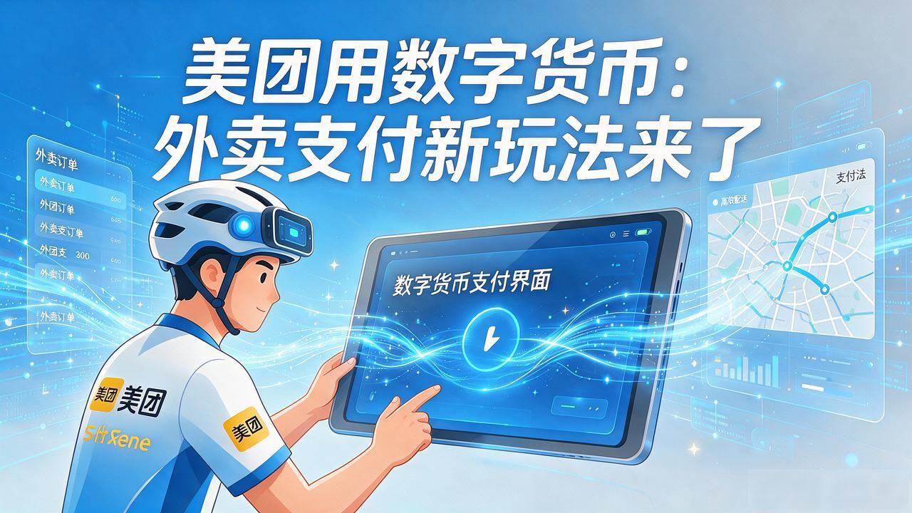 美团用数字货币：外卖支付新玩法来了