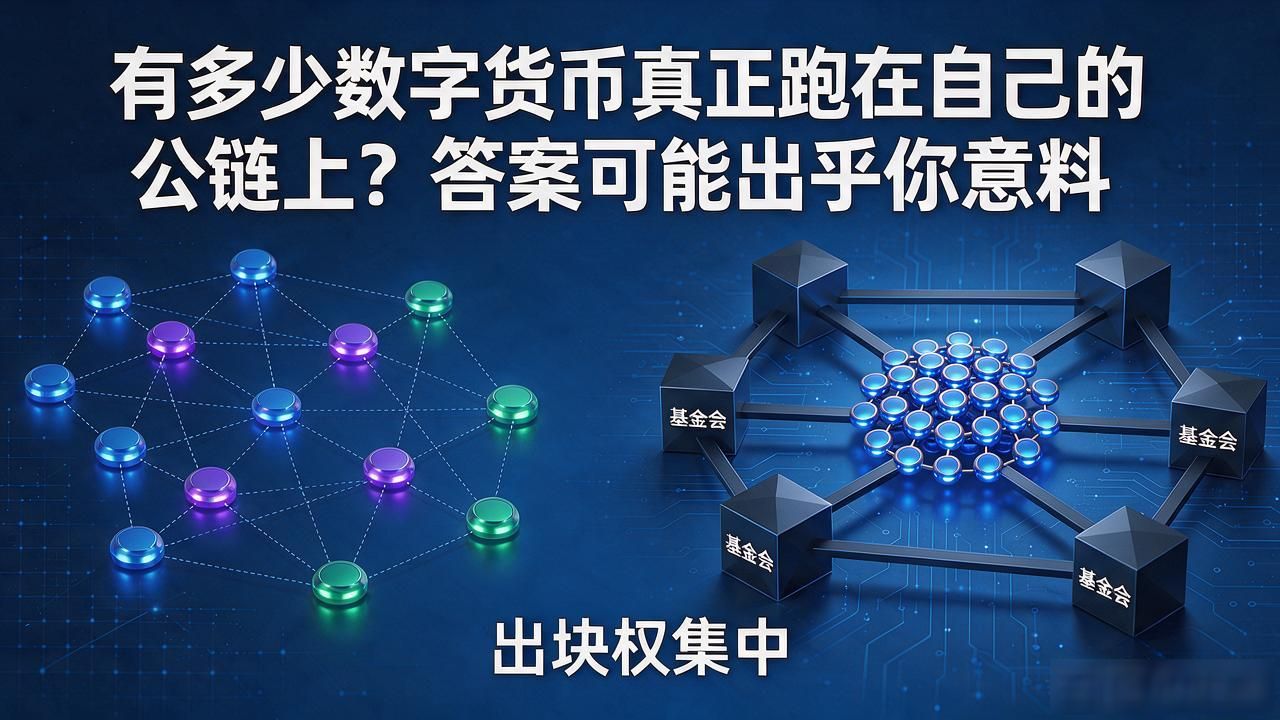 有多少数字货币真正跑在自己的公链上？答案可能出乎你意料