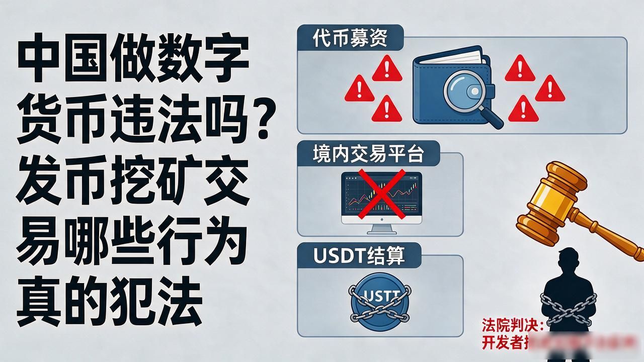 中国做数字货币违法吗？发币挖矿交易哪些行为真的犯法