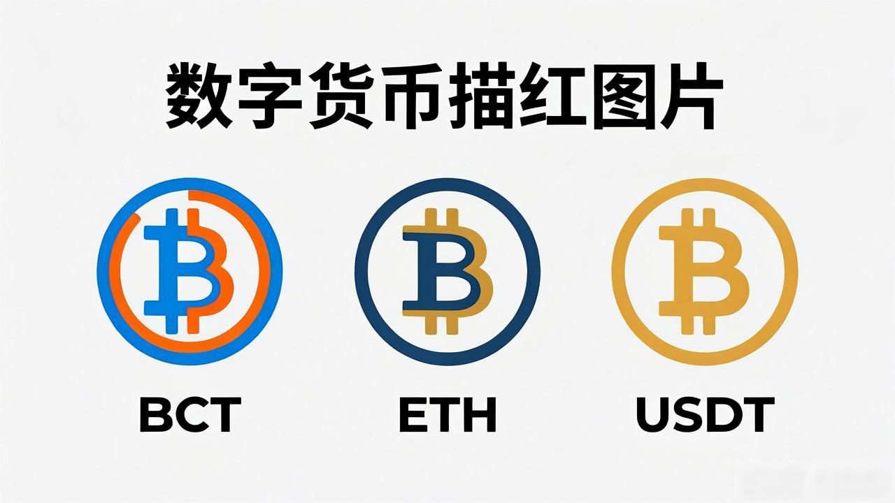 数字货币描红图片大全 高清素材免费下载