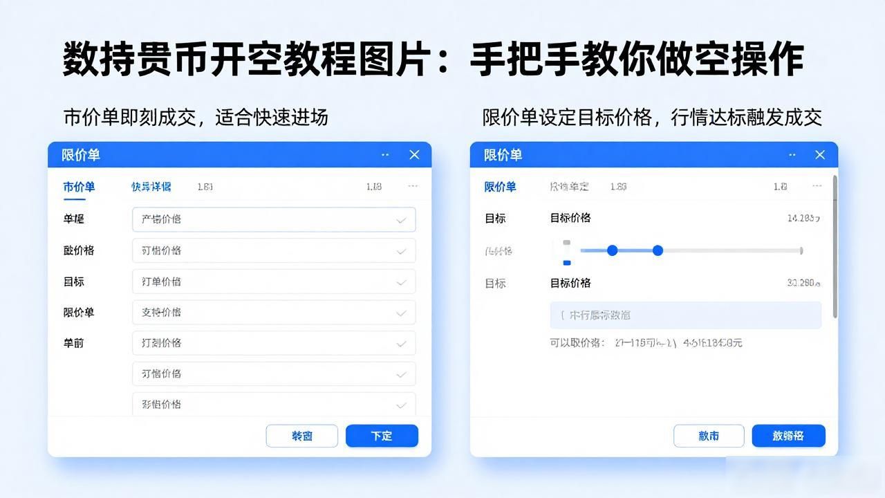 数字货币开空教程图片：手把手教你做空操作