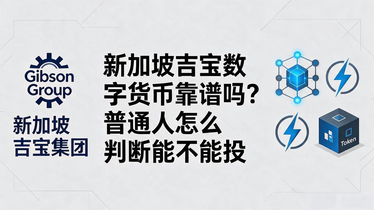 新加坡吉宝数字货币靠谱吗？普通人怎么判断能不能投