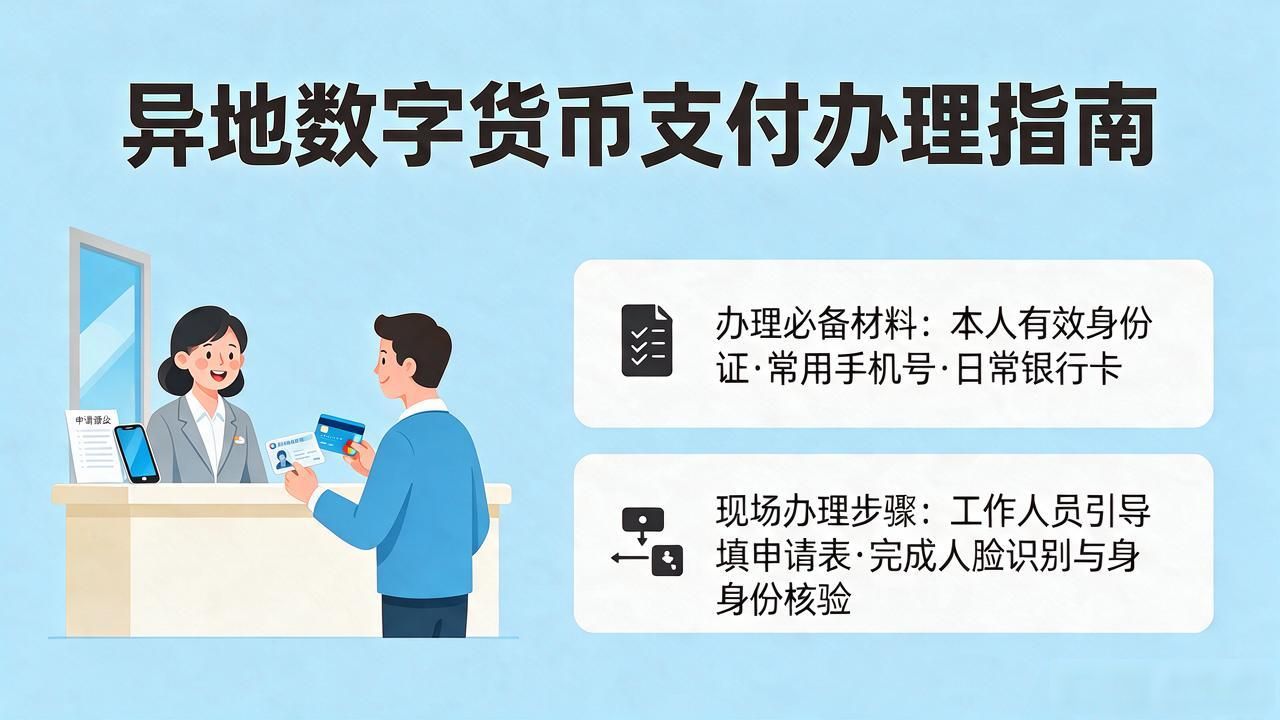 异地开通数字货币支付，这样操作最省心