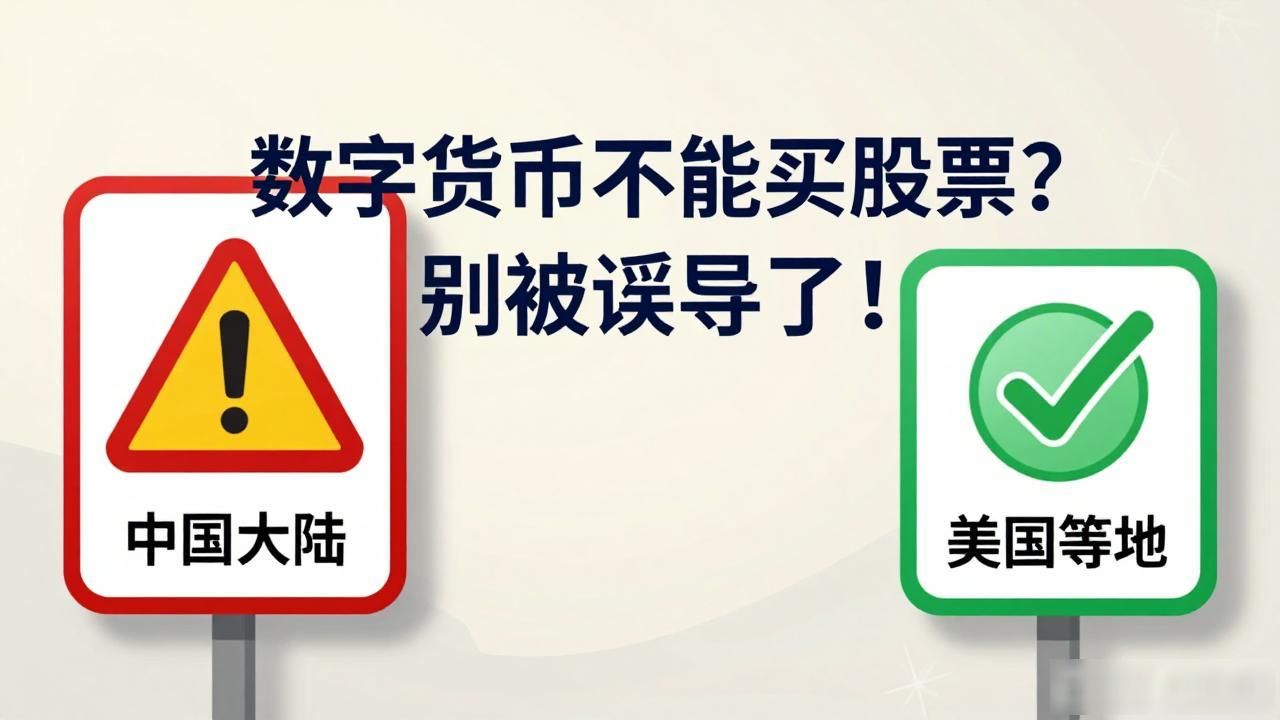 数字货币不能买股票？别被误导了！