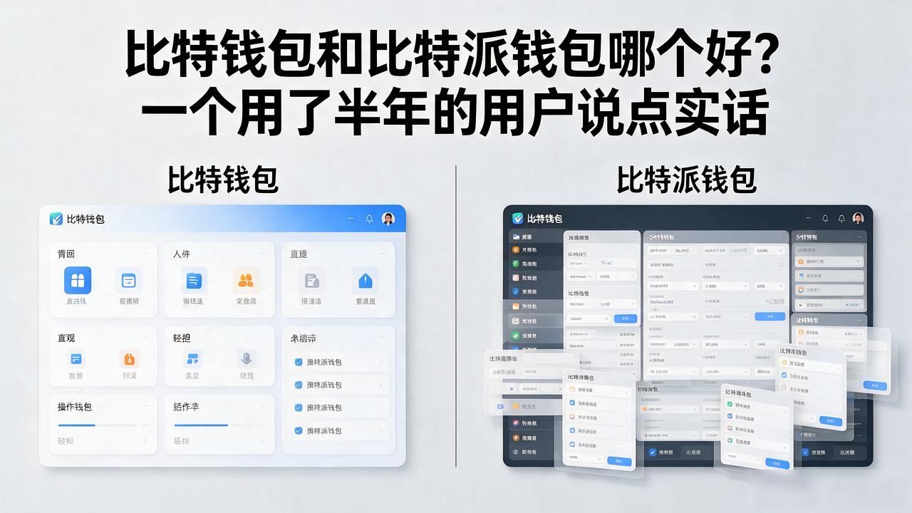 比特钱包和比特派钱包哪个好？一个用了半年的用户说点实话