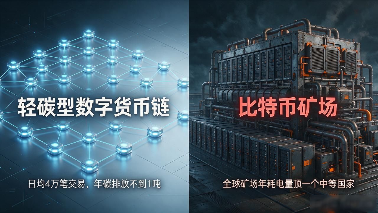轻碳型数字货币：不烧矿机不建矿场，记账电量约等于手机亮一下屏