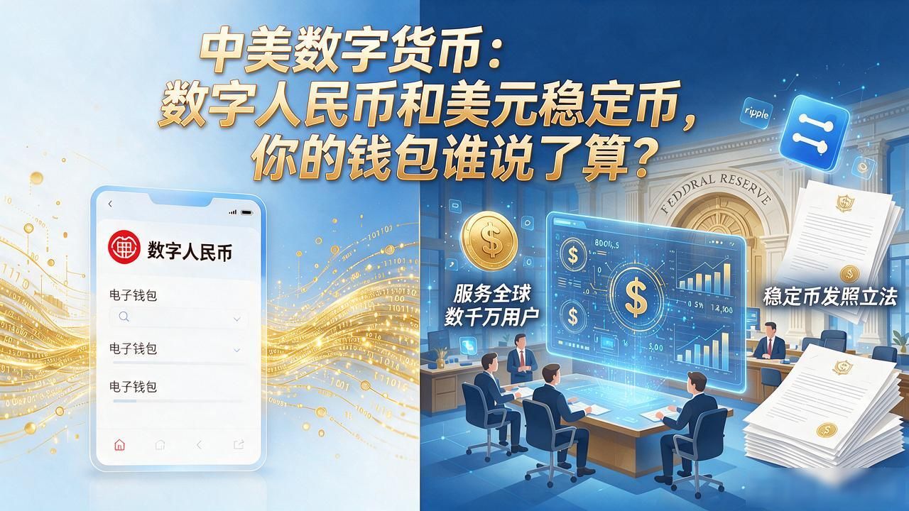 中美数字货币：数字人民币和美元稳定币，你的钱包谁说了算？