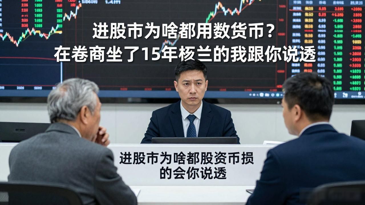 进股市为啥都用数字货币？在券商坐了15年柜台的我跟你说透