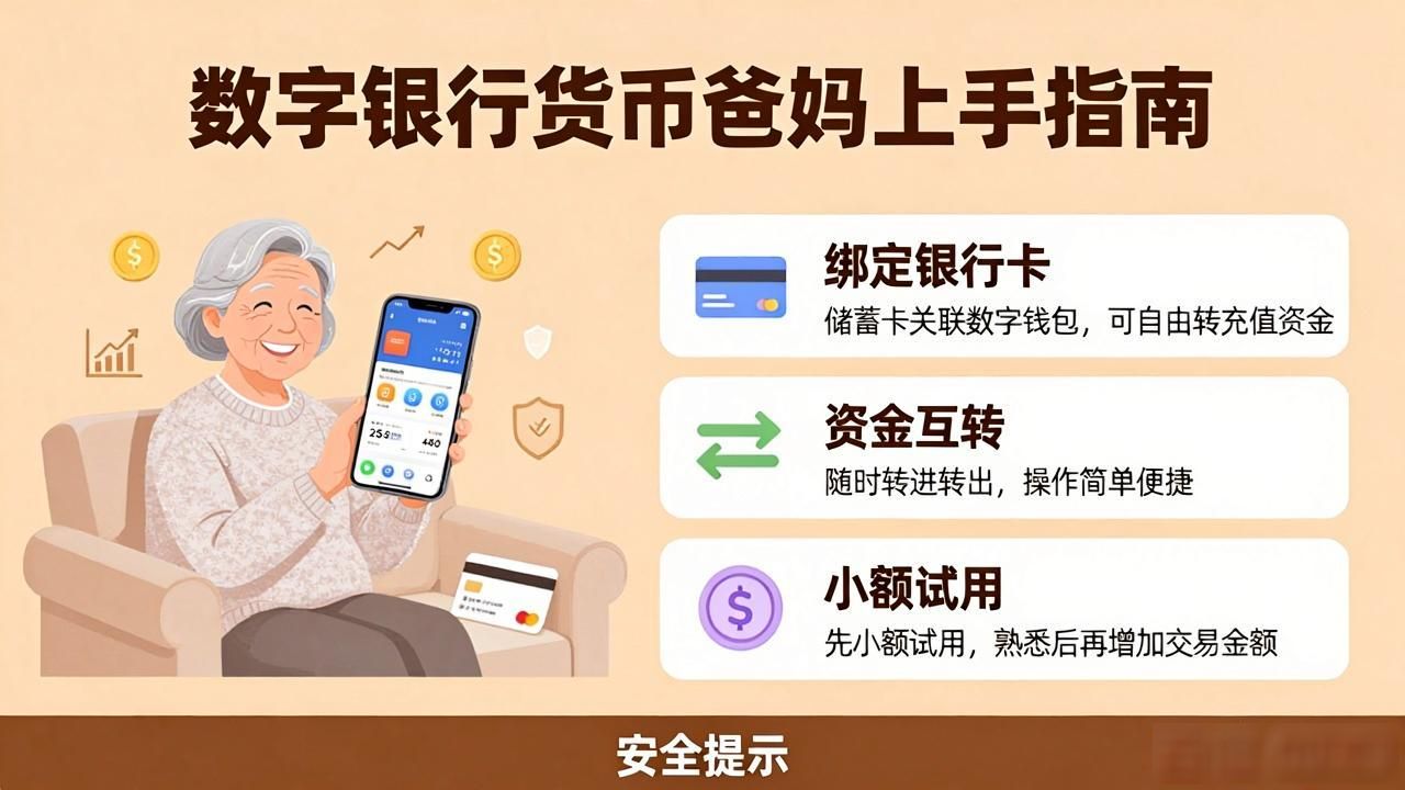 数字银行货币怎么用，教爸妈轻松上手