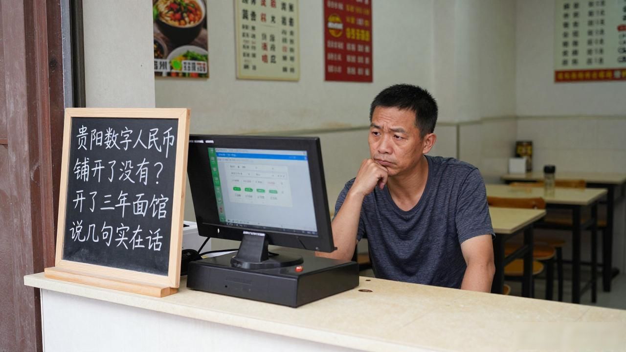 贵阳数字人民币铺开了没有？开了三年面馆说几句实在话