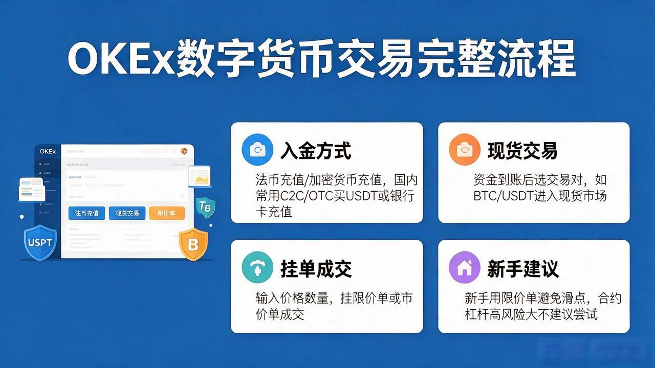 OKEx数字货币交易怎么操作？从注册到下单完整流程