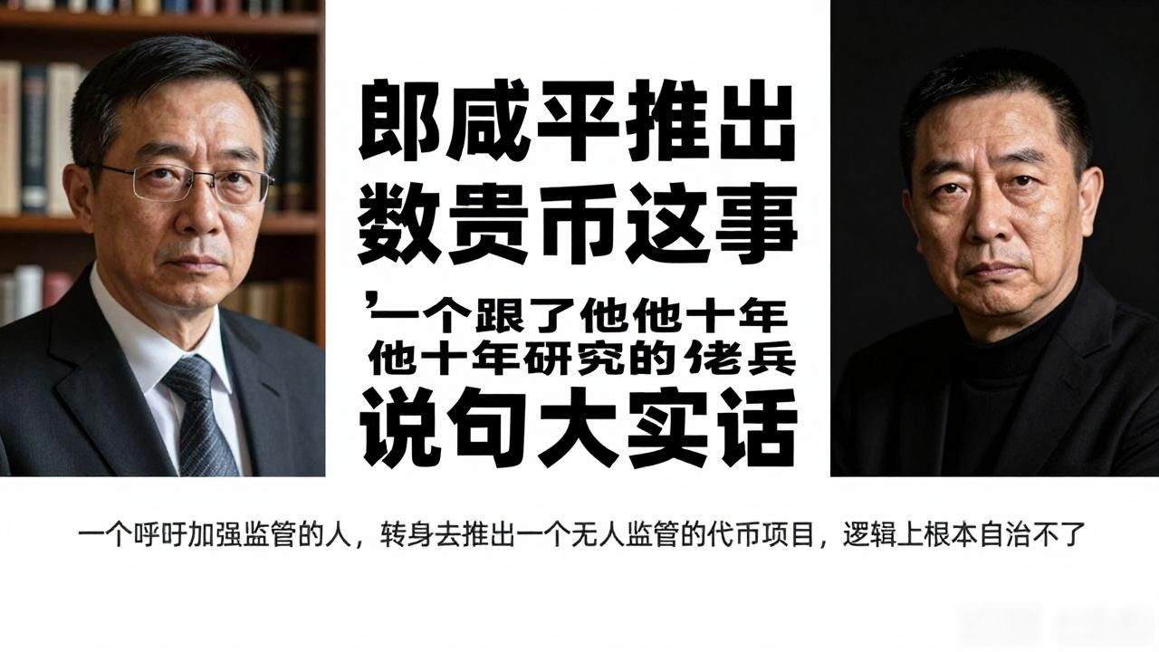 郎咸平推出数字货币这事，一个跟了他十年研究的老兵说句大实话