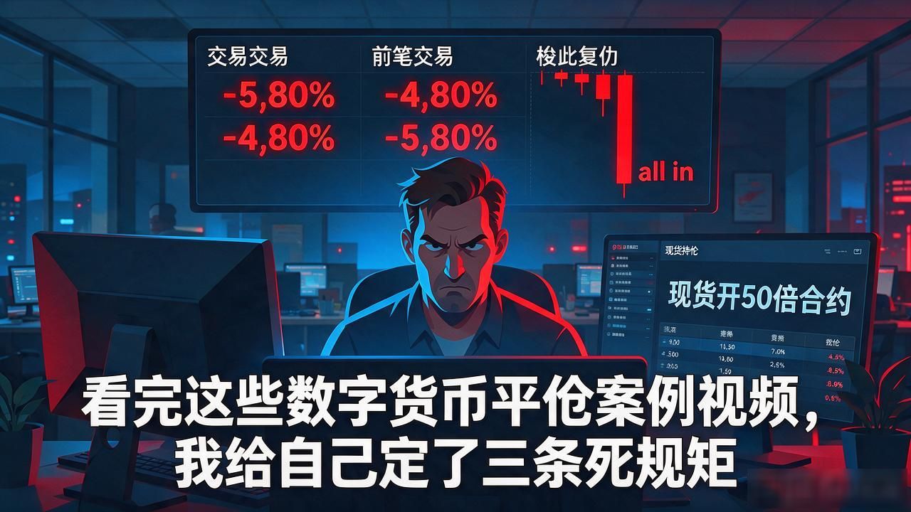 看完这些数字货币平仓案例视频，我给自己定了三条死规矩