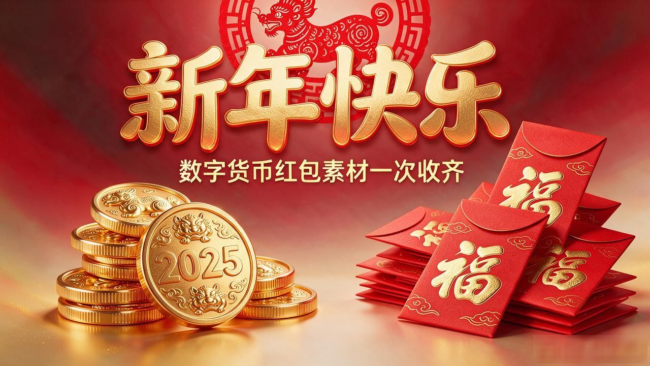 新年数字货币图片大全：春节红包、海报、贺卡设计素材一次收齐