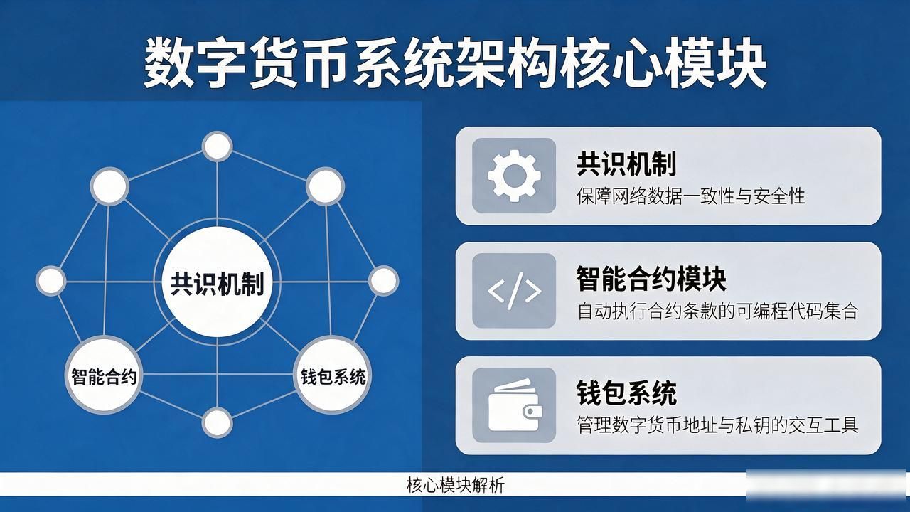 数字货币系统架构长啥样？核心模块解析一图看懂