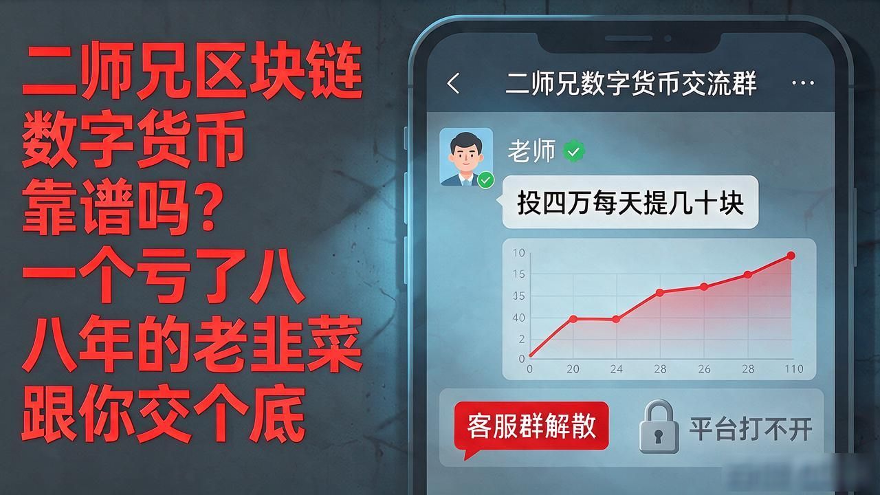 二师兄区块链数字货币靠谱吗？一个亏了八年的老韭菜跟你交个底
