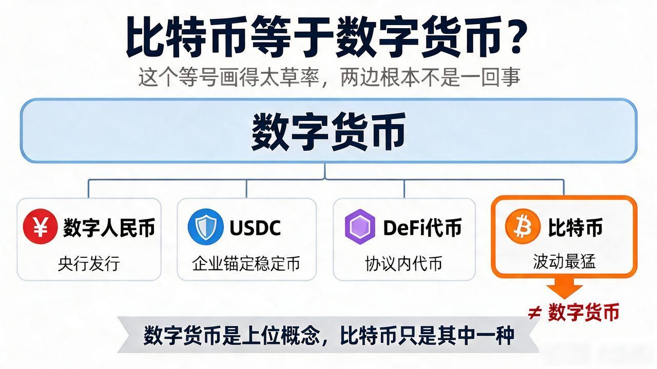 比特币等于数字货币？这个等号画得太草率，两边根本不是一回事