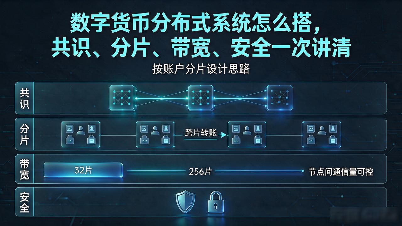 数字货币分布式系统怎么搭，共识、分片、带宽、安全一次讲清