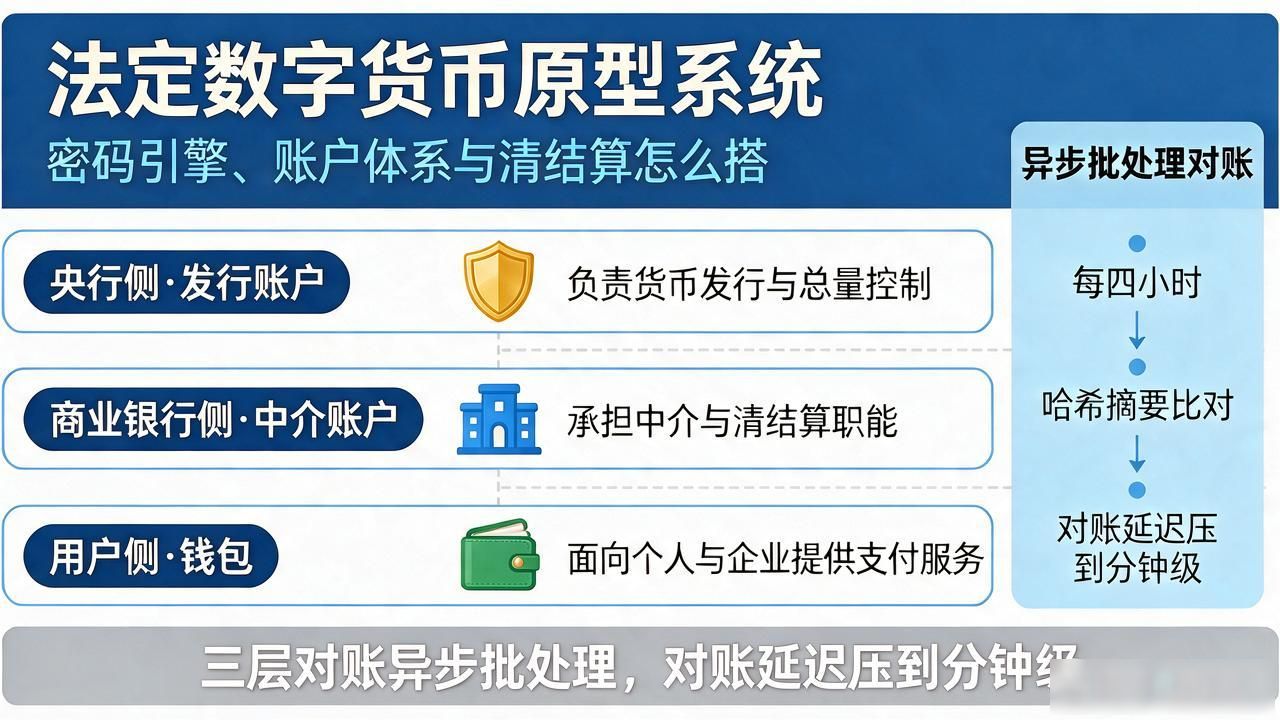 法定数字货币原型系统：密码引擎、账户体系与清结算怎么搭