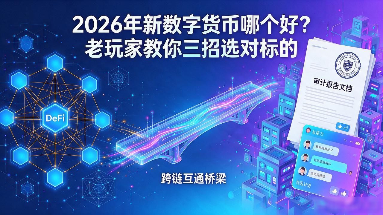 2026年新数字货币哪个好？老玩家教你三招选对标的