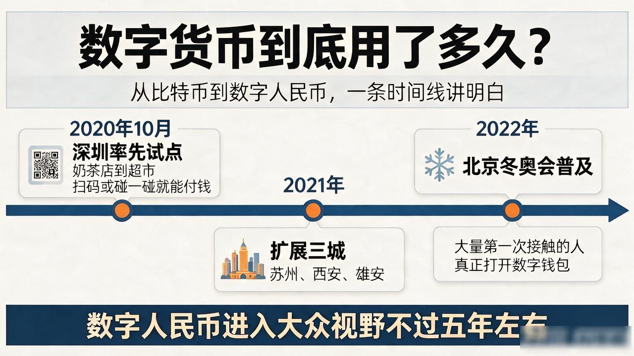 数字货币到底用了多久？从比特币到数字人民币，一条时间线讲明白