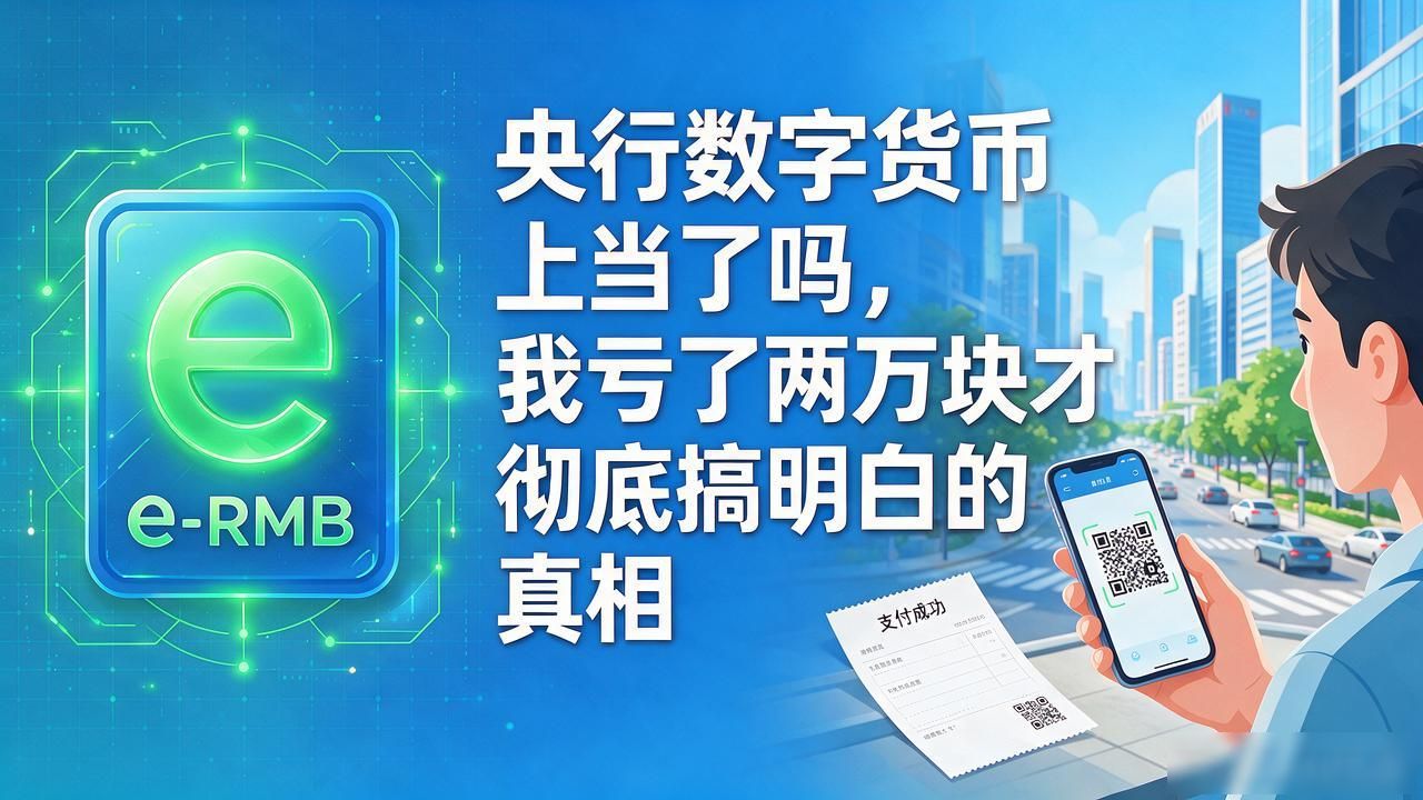 央行数字货币上当了吗，我亏了两万块才彻底搞明白的真相