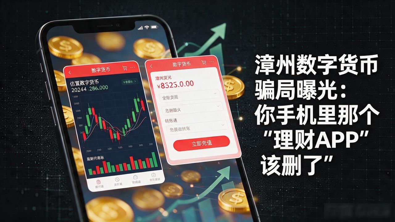 漳州数字货币骗局曝光：你手机里那个"理财APP"该删了