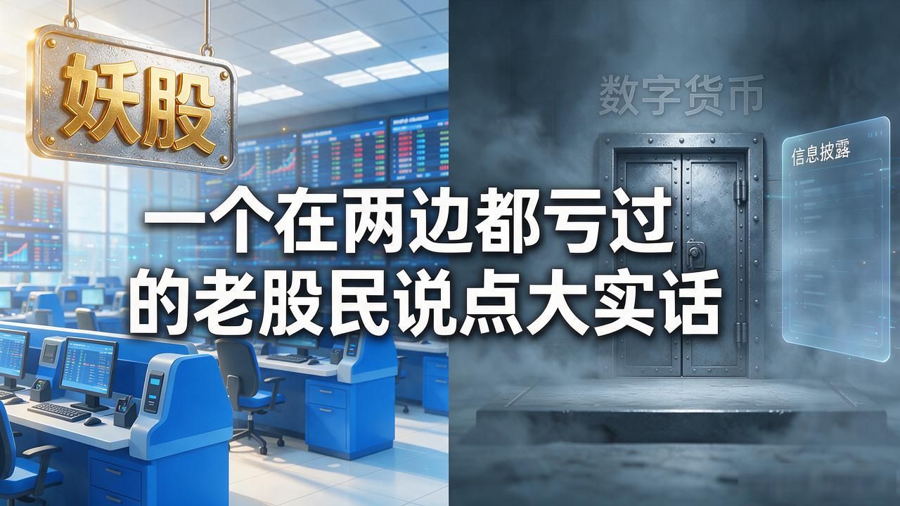 数字货币和妖股到底选哪个？一个在两边都亏过的老股民说点大实话